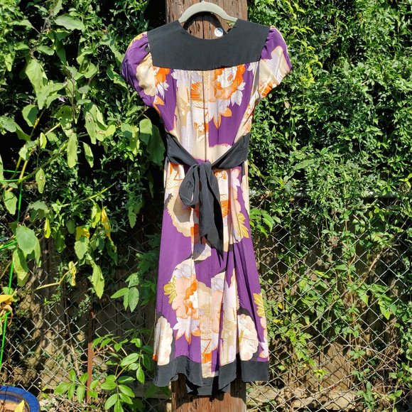 Corey Lynn Calter Silk Floral Dress - Picture 3 of 4